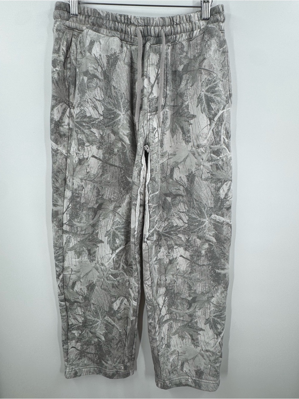 Hollister Gray Leaf-Pattern Joggers